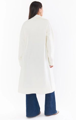 Melrose Sweater Jacket | Cream Knit