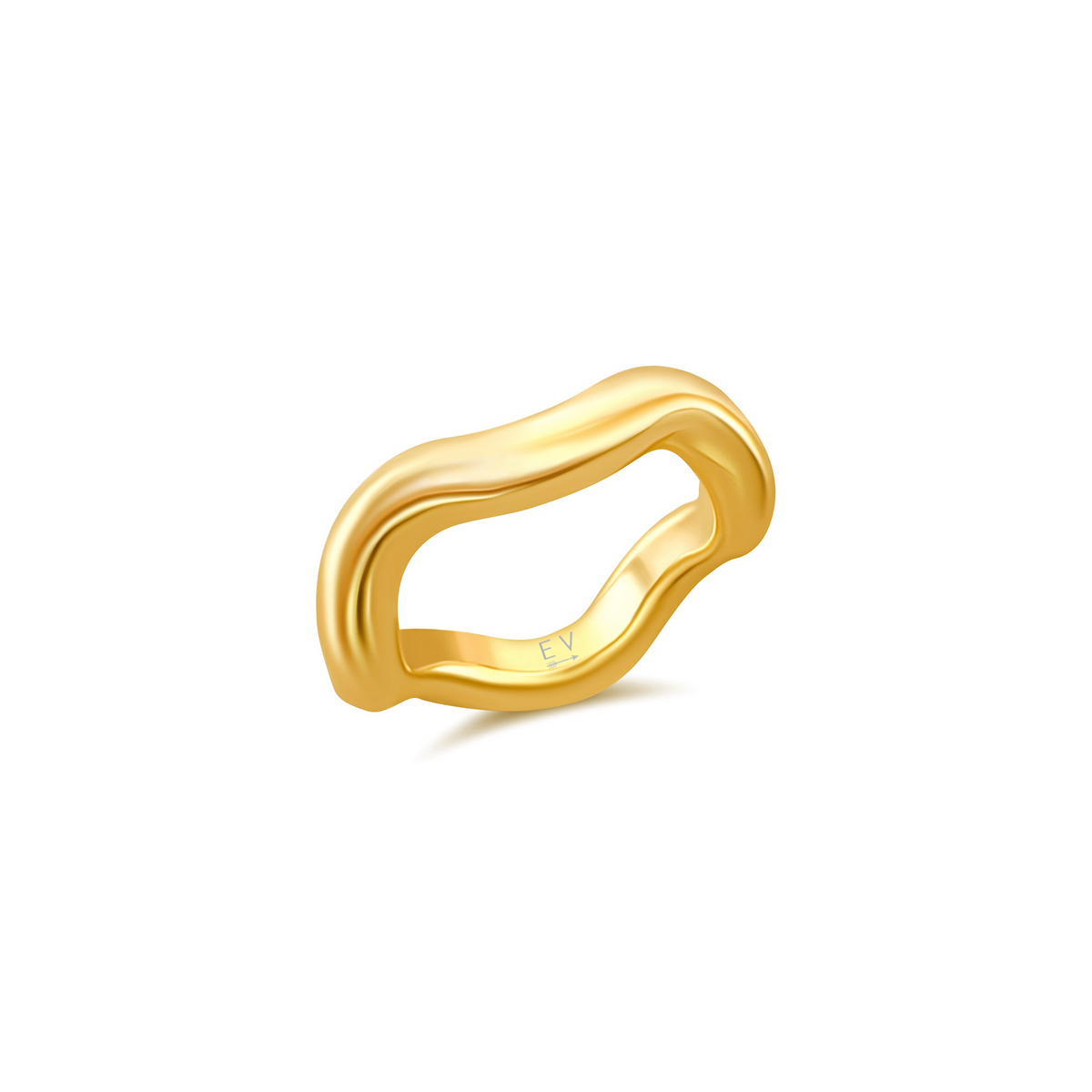 Louisa Curved Band Ring | Gold