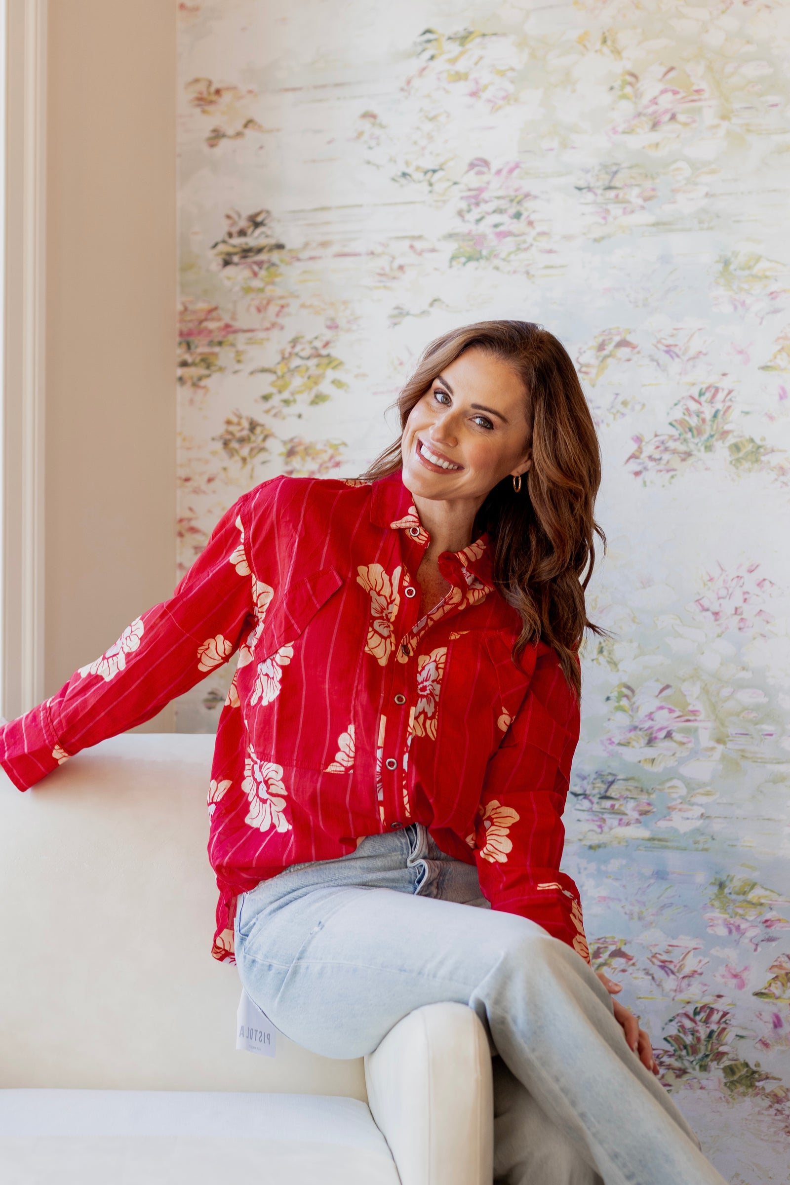 Hidden Flower Camo Shirt | Cherry Combo