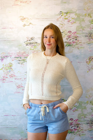 Sweet Clare Sweater | White Cap