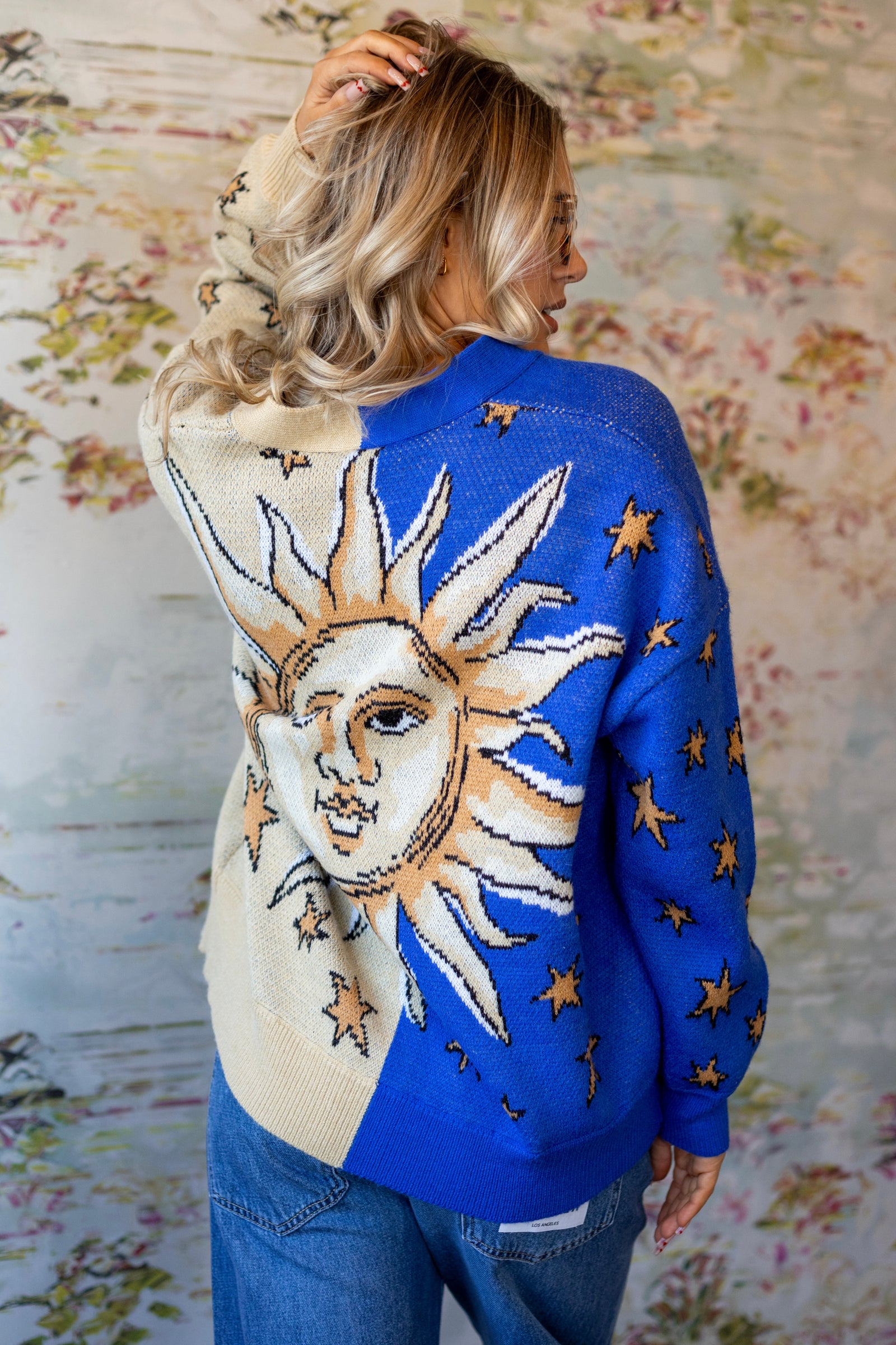 Mystical Sun Knit Cardigan | Mystical Blue