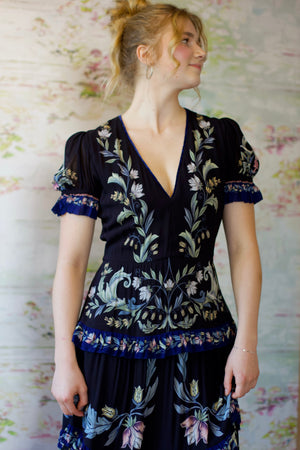 Natalia Black Maxi Dress