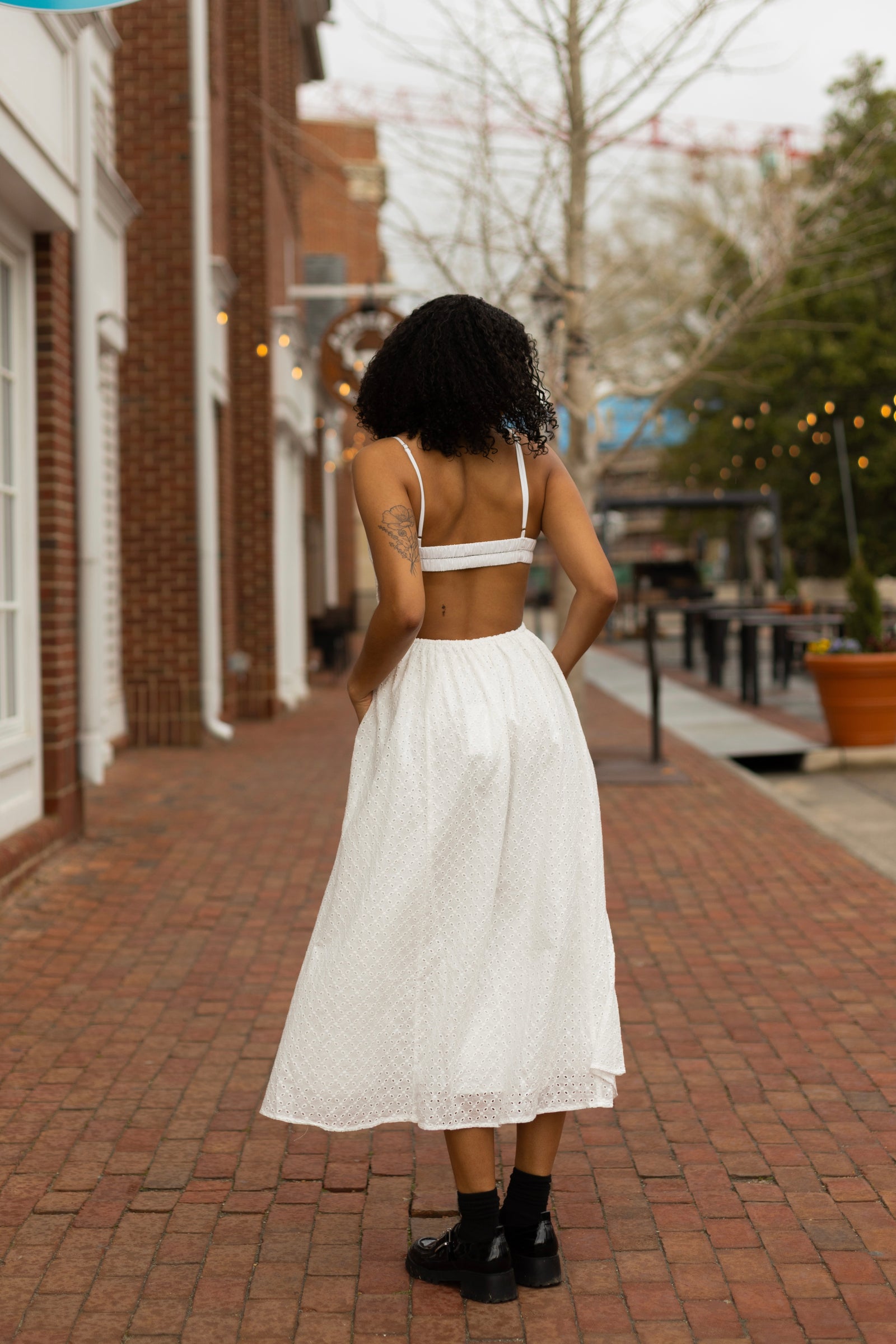 Destene Dress | White