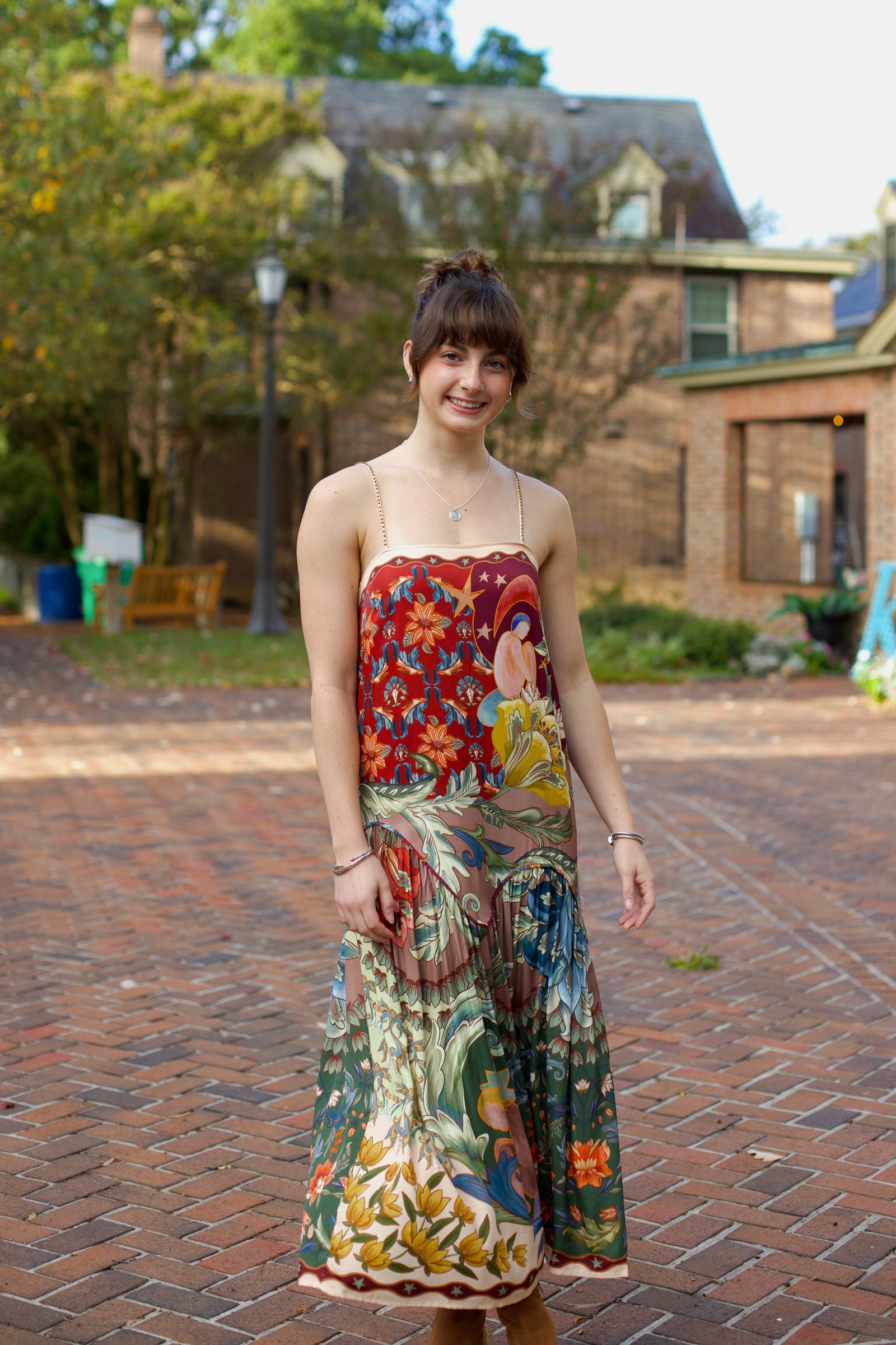 Lunar Boho Multicolor Maxi Sleeveless Dress