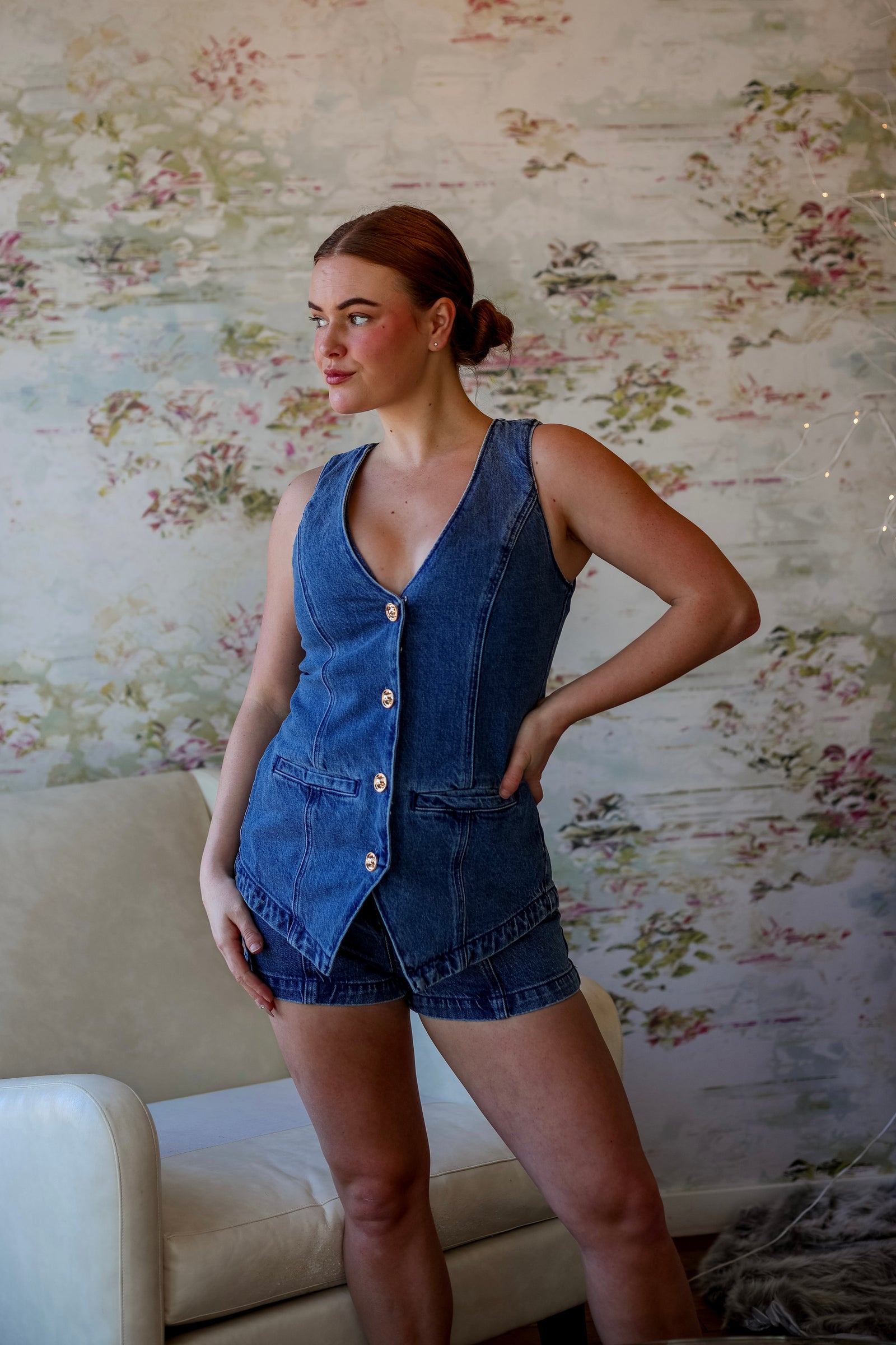Venture Out Romper | Ripple Indigo