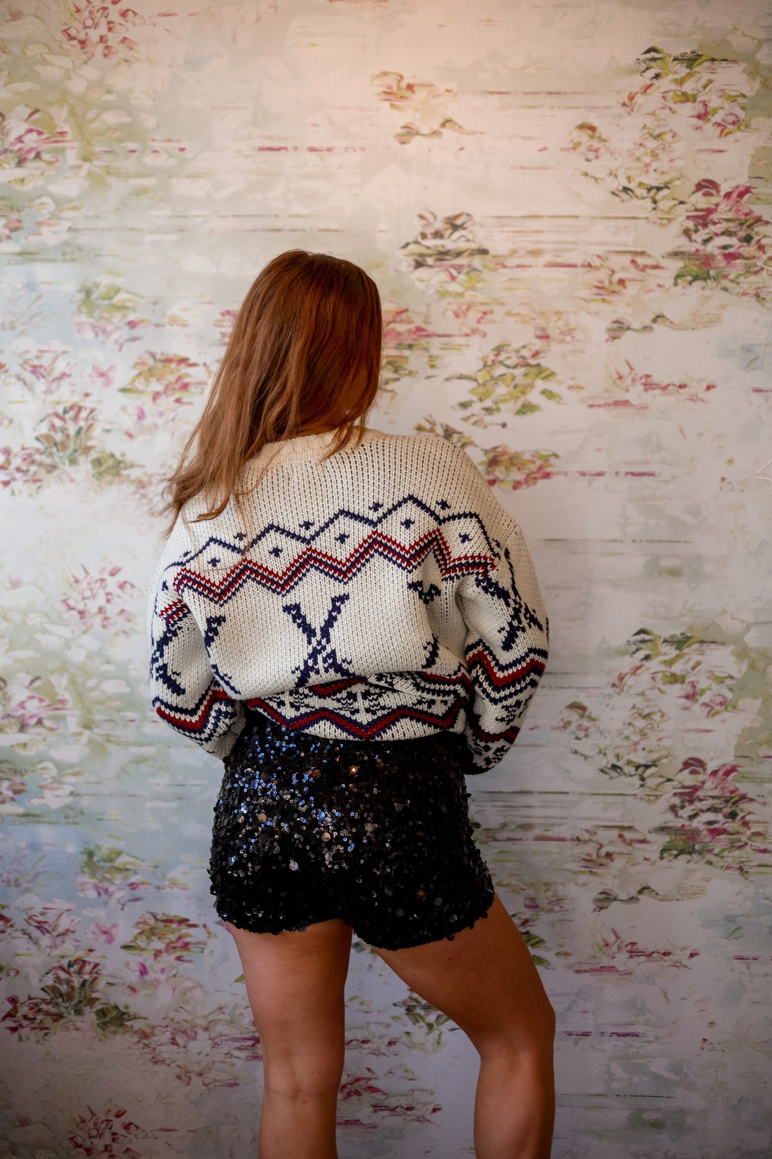 Ziggy Shorts | Black Metallic Sequins