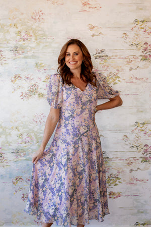 Jessenia Dress | Lilac Floral