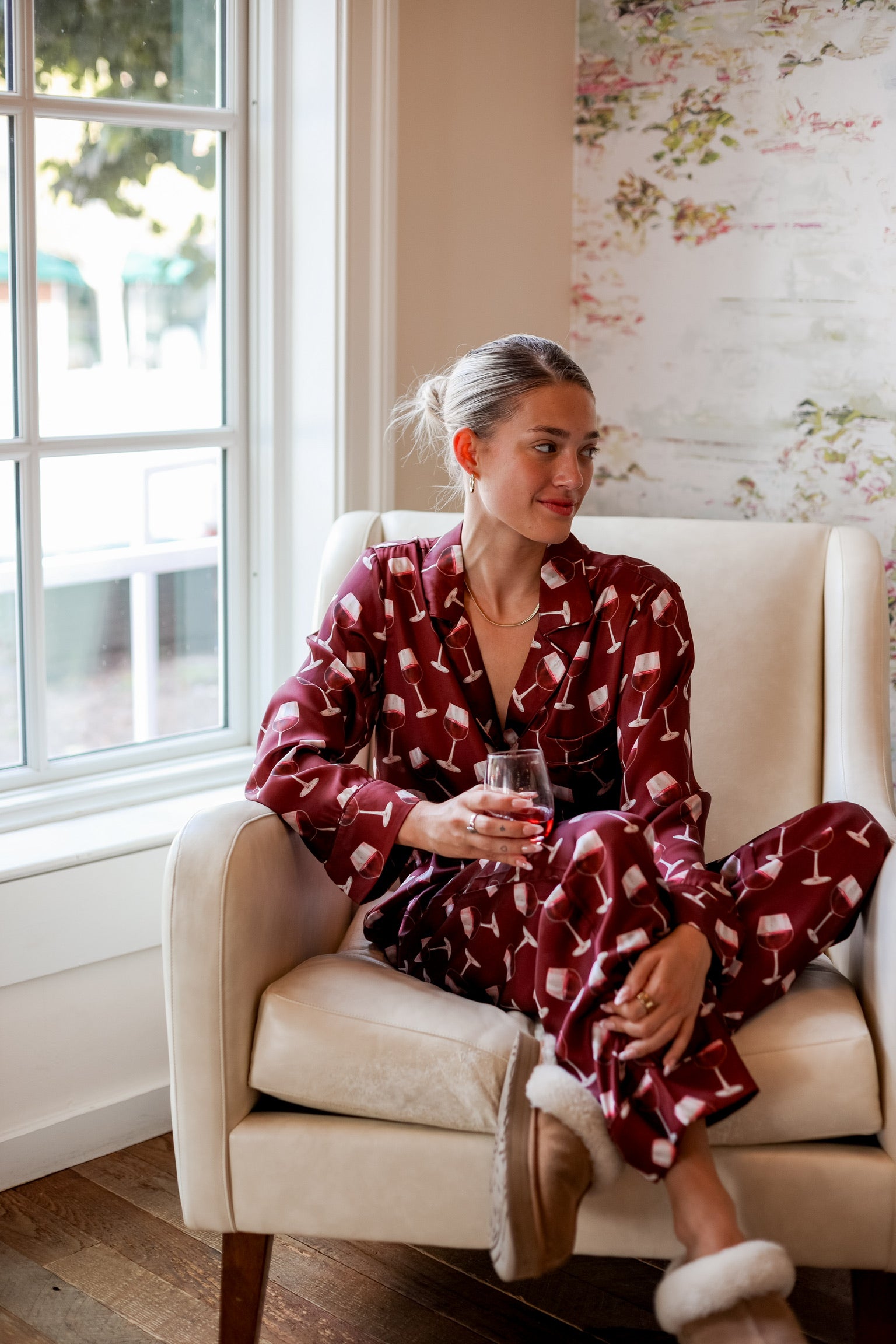 Classic PJ Set | Red Wine Silky