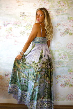 Countryside Landscape Multicolor Maxi Dress