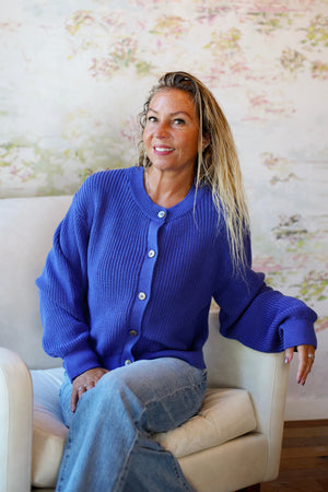 Vienna Cardigan | Blue Beam