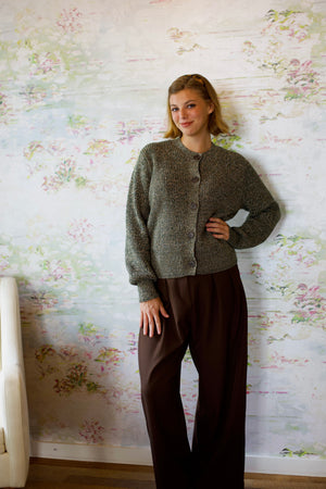 Patricia Knit Cardigan | Ponderosa Pine Fleck