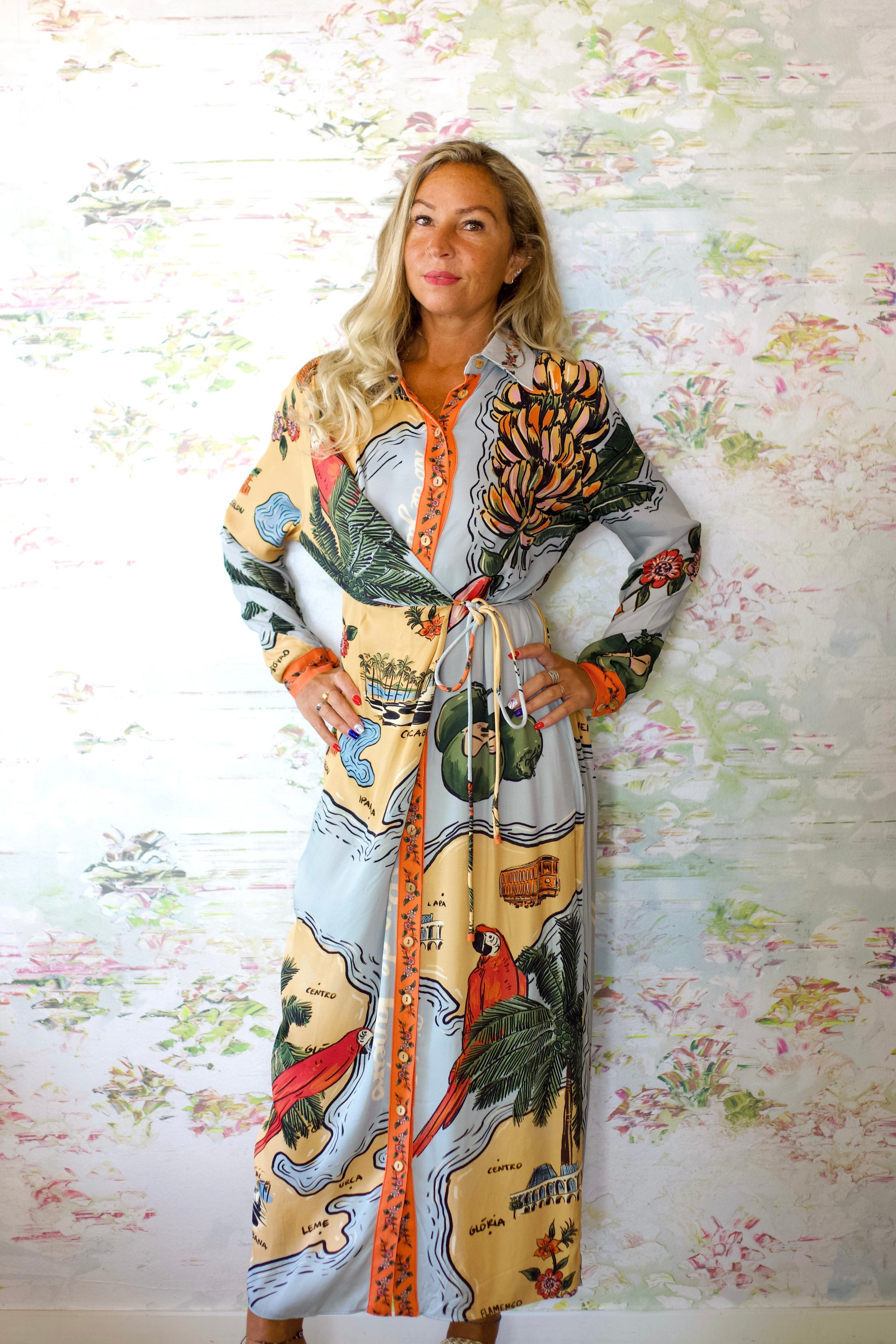 Beaches Path Multicolor Maxi Dress