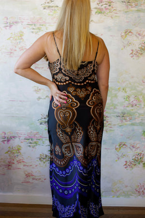 Nicole Black Slip Maxi Dress