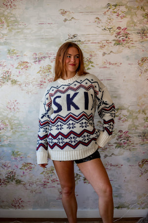 Ski In Sweater | Cream Ski Knit