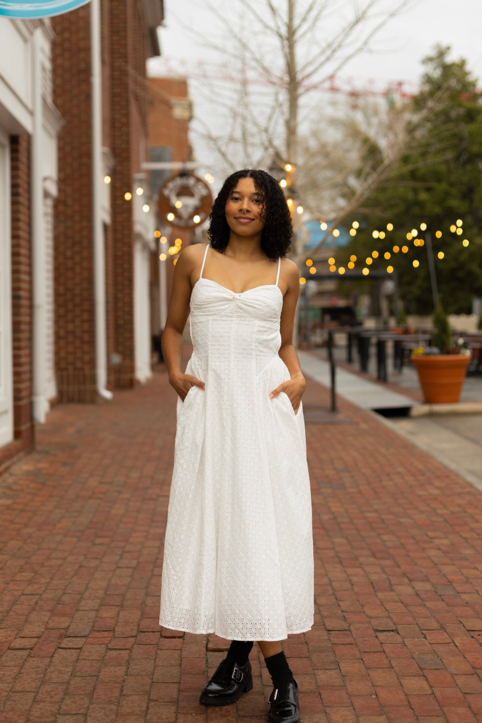 Destene Dress | White