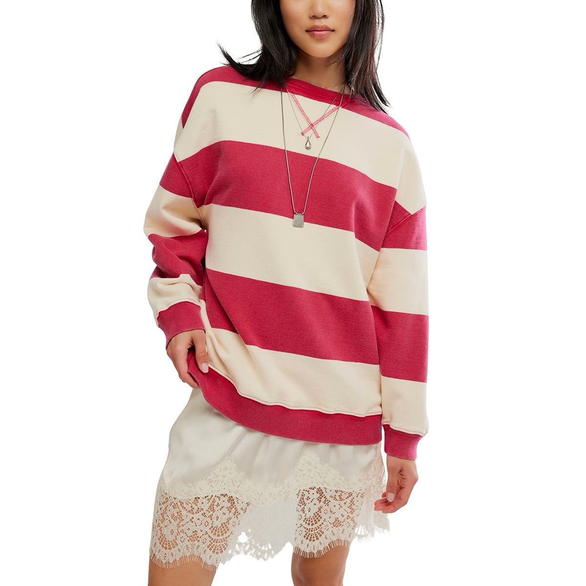Classic Stripe Crew Wide