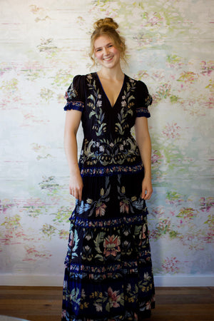 Natalia Black Maxi Dress