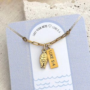 Christian Necklace | Bible Verse with Card Message