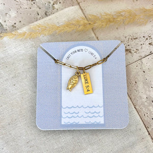 Christian Necklace | Bible Verse with Card Message