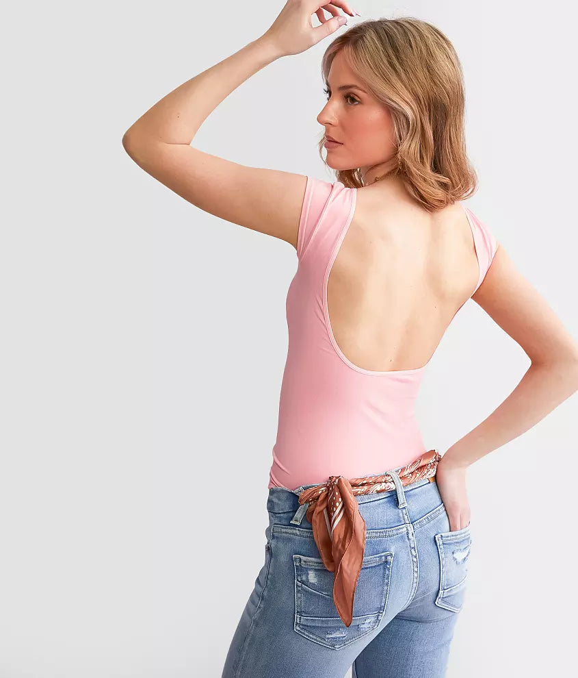 Low Back Tee | Candy Pink