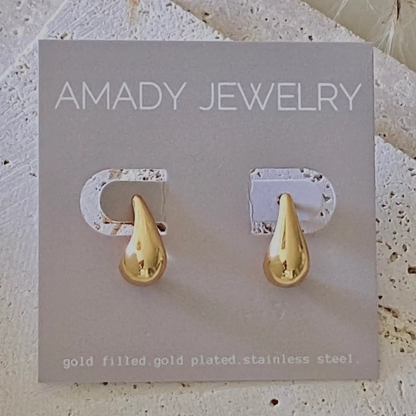 Teardrop Earrings | 18k Gold Filled Pear Shape Drop
