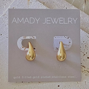 Teardrop Earrings | 18k Gold Filled Pear Shape Drop