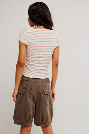 Most Wanted Striped Cardi | Mauve/Ivory