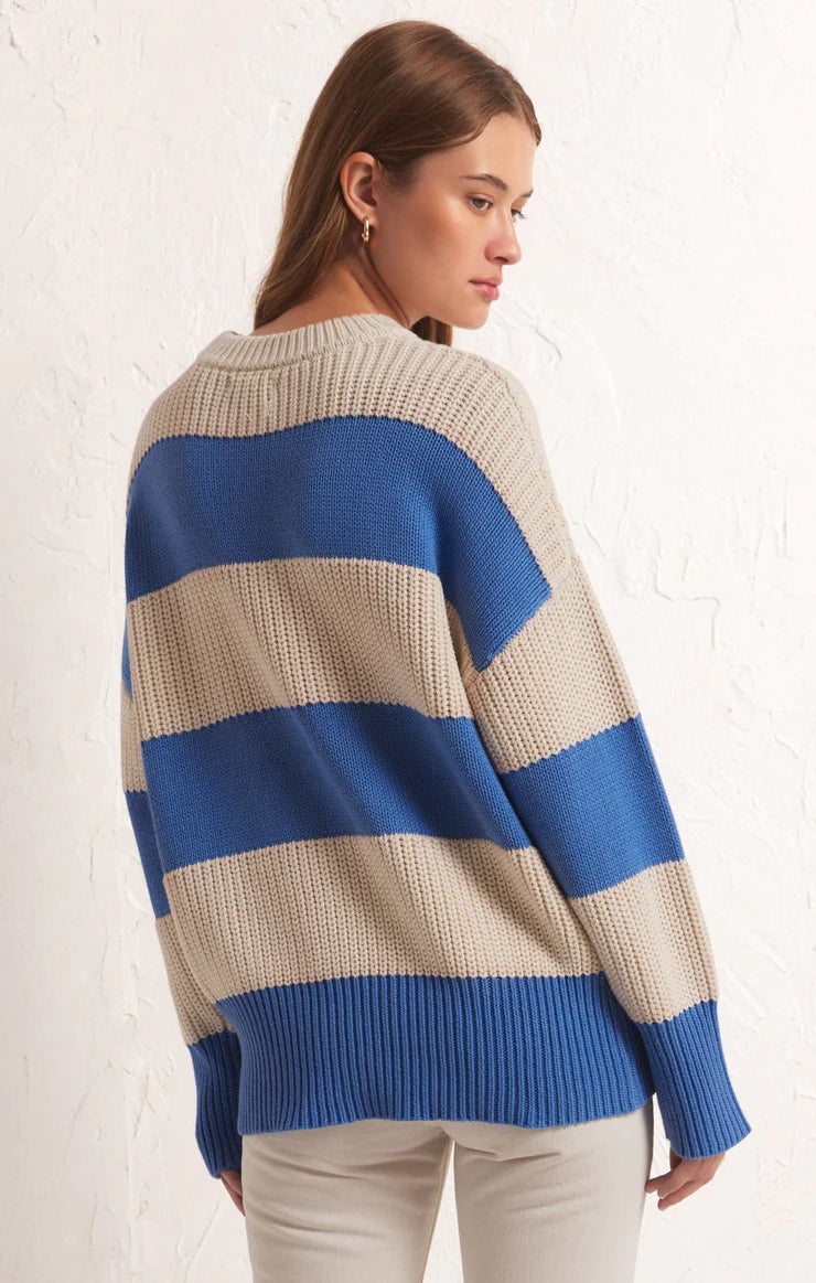 Fresca Stripe Sweater | Blue Isle