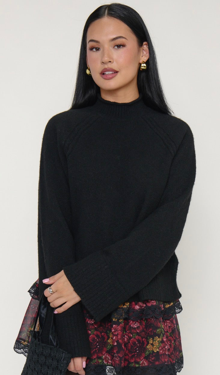Emerson Sweater | Black Knit