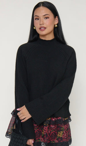 Emerson Sweater | Black Knit
