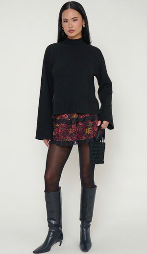 Emerson Sweater | Black Knit