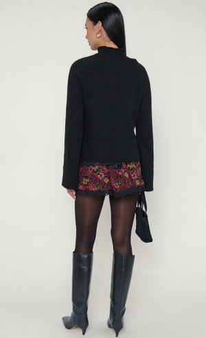 Emerson Sweater | Black Knit