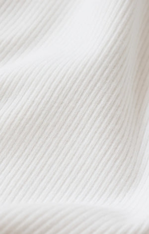 Clarke Rib Tank | White