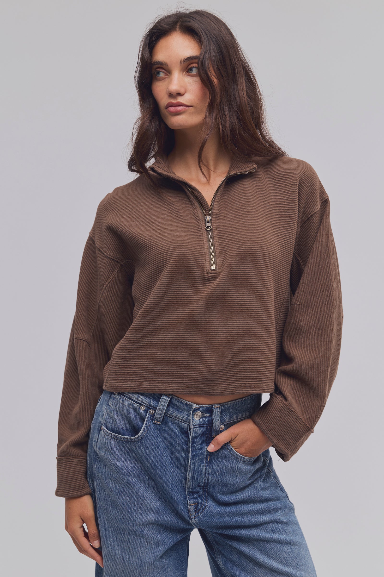 Celeste Quarter-zip | Teak