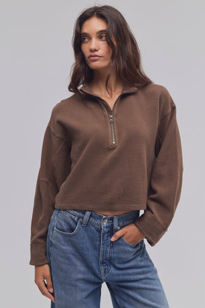 Celeste Quarter-zip | Teak