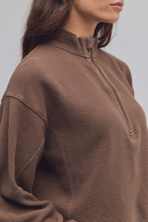 Celeste Quarter-zip | Teak