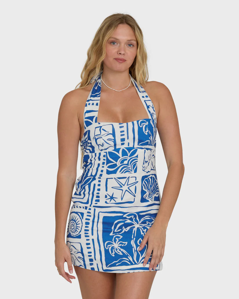 Sea Glow Mini Dress | True Blue