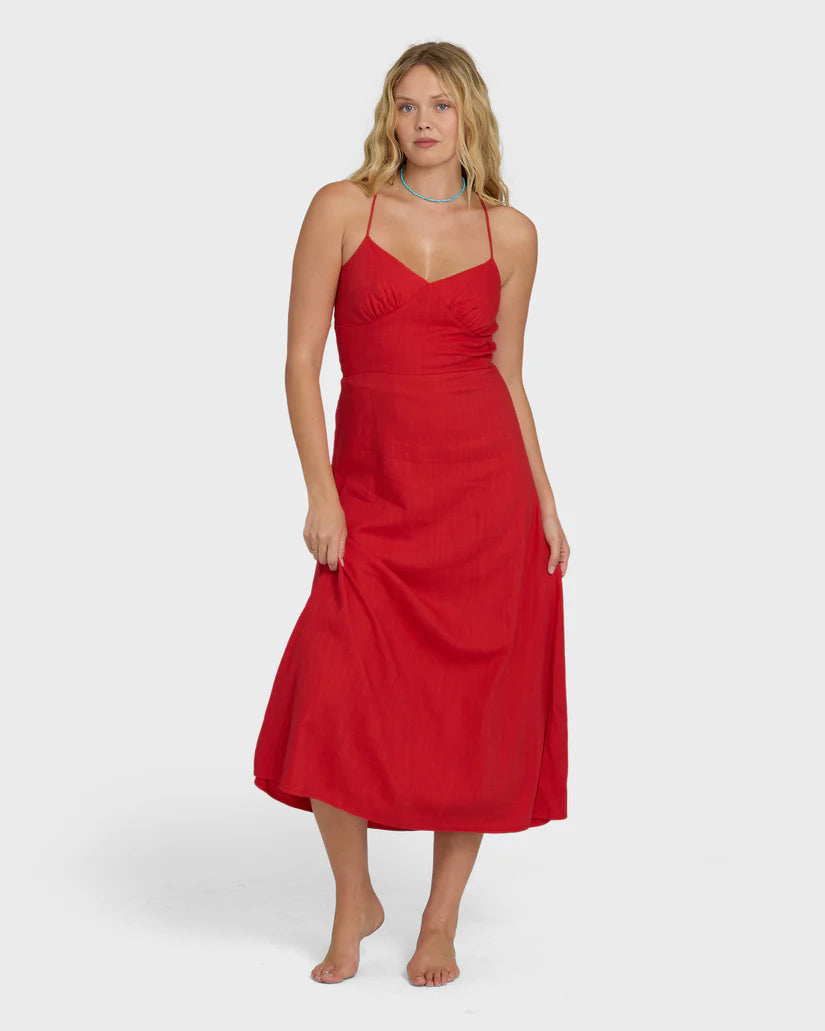 Tack It Back Maxi Dress | Fiesta Red