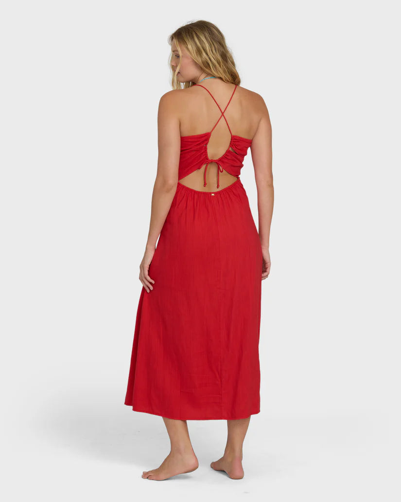Tack It Back Maxi Dress | Fiesta Red