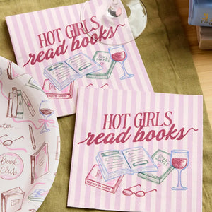 Hot Girls Book Club Napkins | Book Party, Bookish
