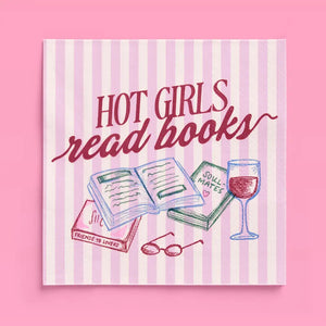 Hot Girls Book Club Napkins | Book Party, Bookish