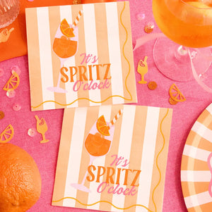 Spritz Napkins | Cocktail, Bachelorette, Bridal, Summer