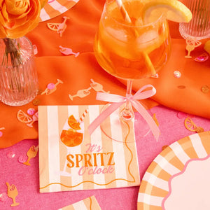 Spritz Napkins | Cocktail, Bachelorette, Bridal, Summer