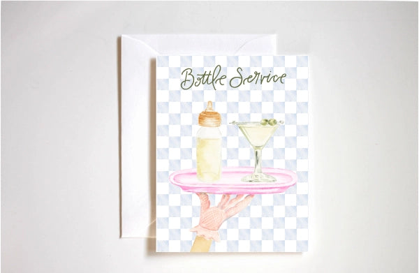 Bottle Service | New Baby New Mom Card