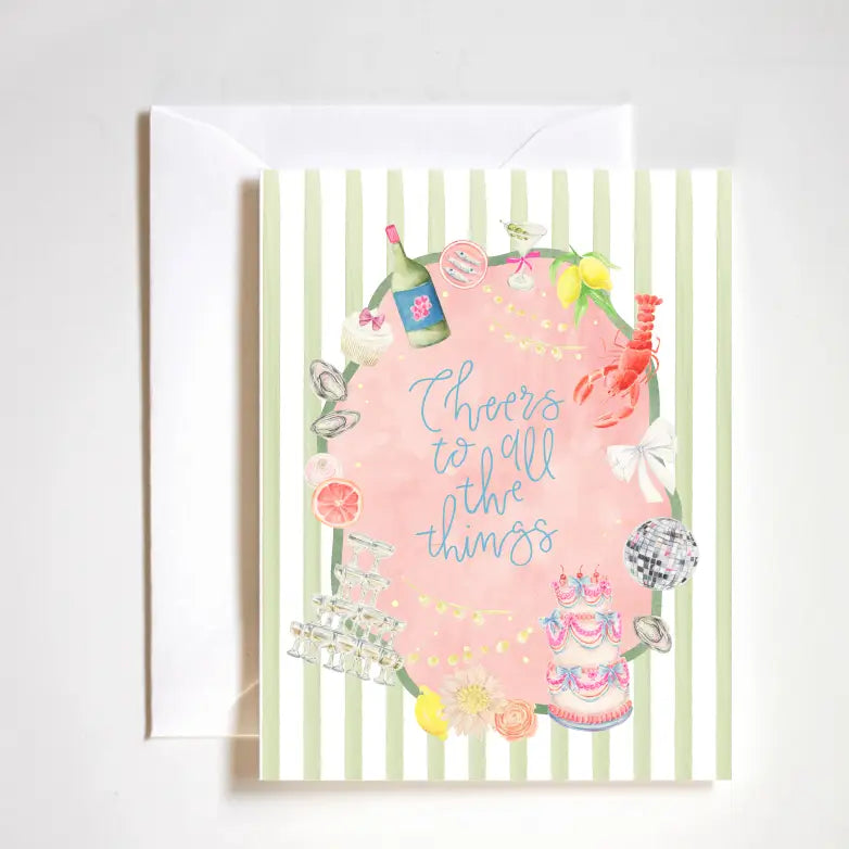 Cheers To All the Things, Celebration | Wedding Card