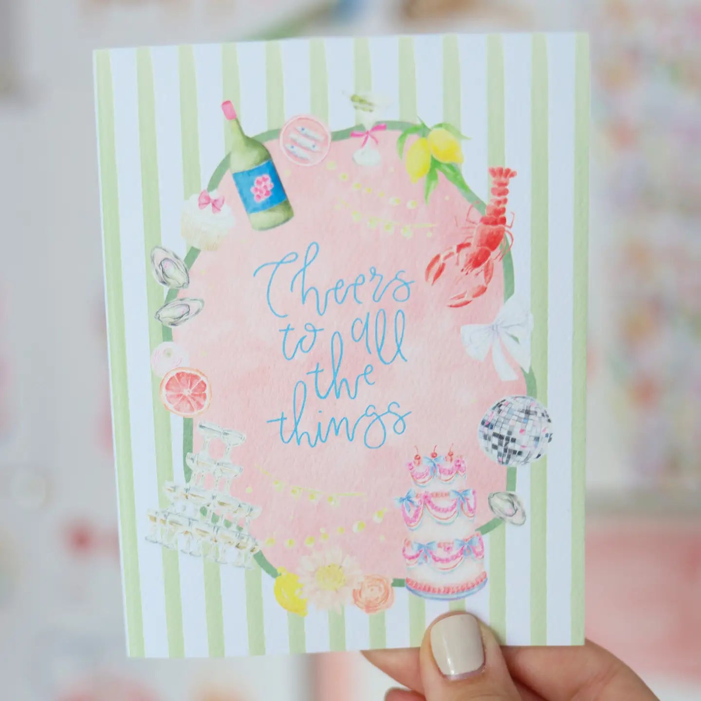 Cheers To All the Things, Celebration | Wedding Card