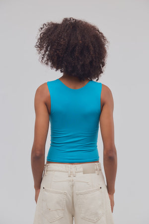 Clean Lines Muscle Cami | Hyper Teal