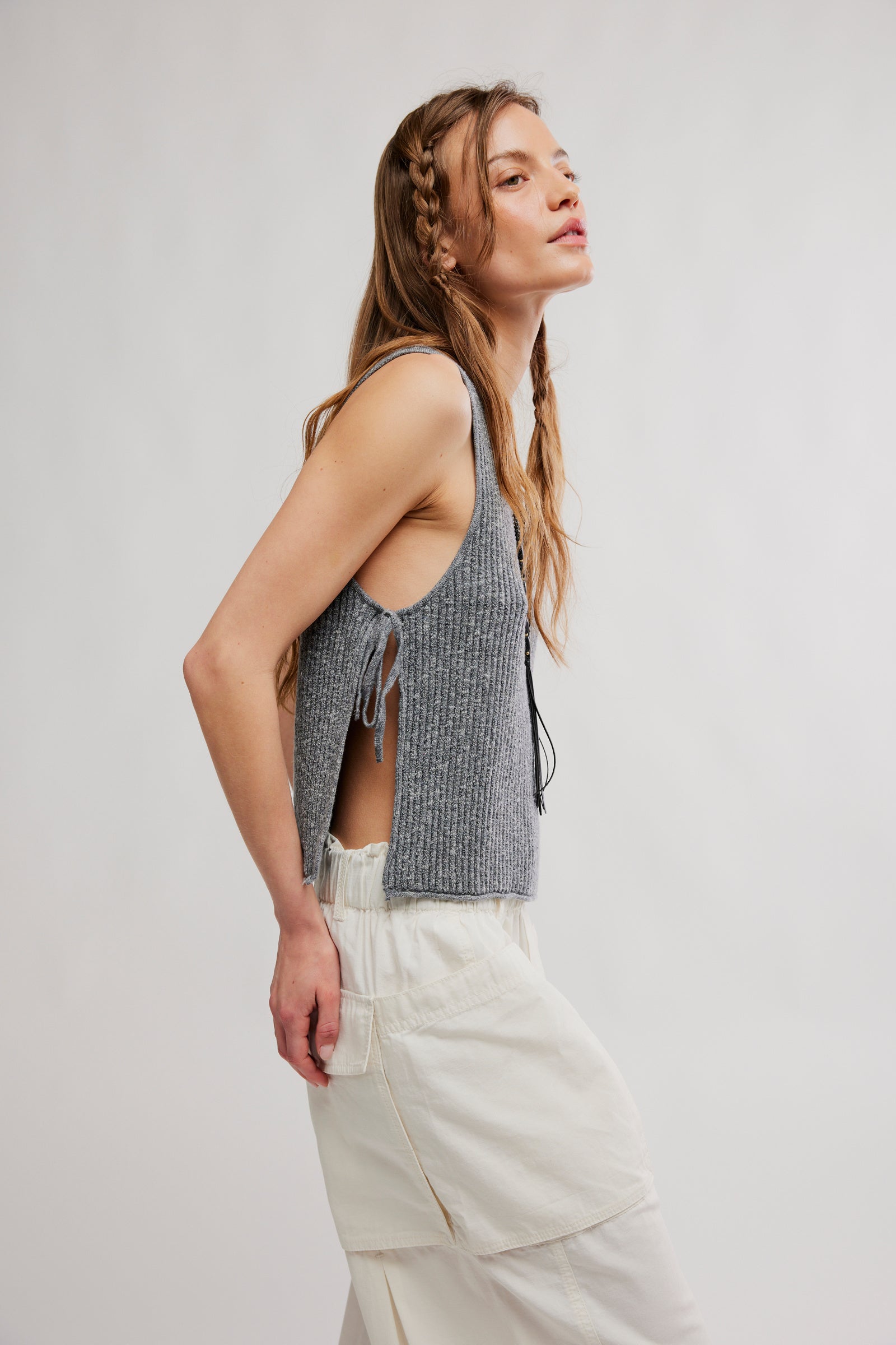 Lizzie Sweater Top | Smoked Pearls Combo