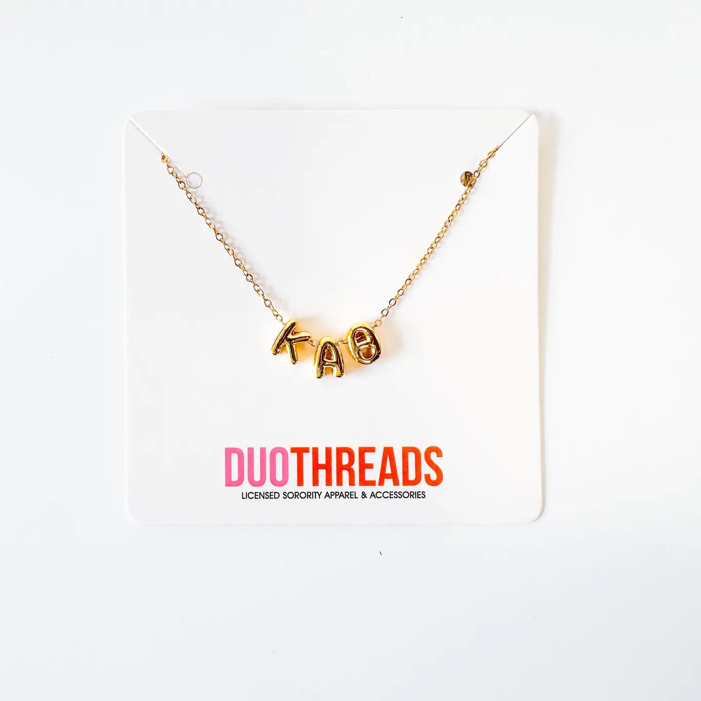 Bubble Letter Sorority Necklace | KAPPA ALPHA THETA