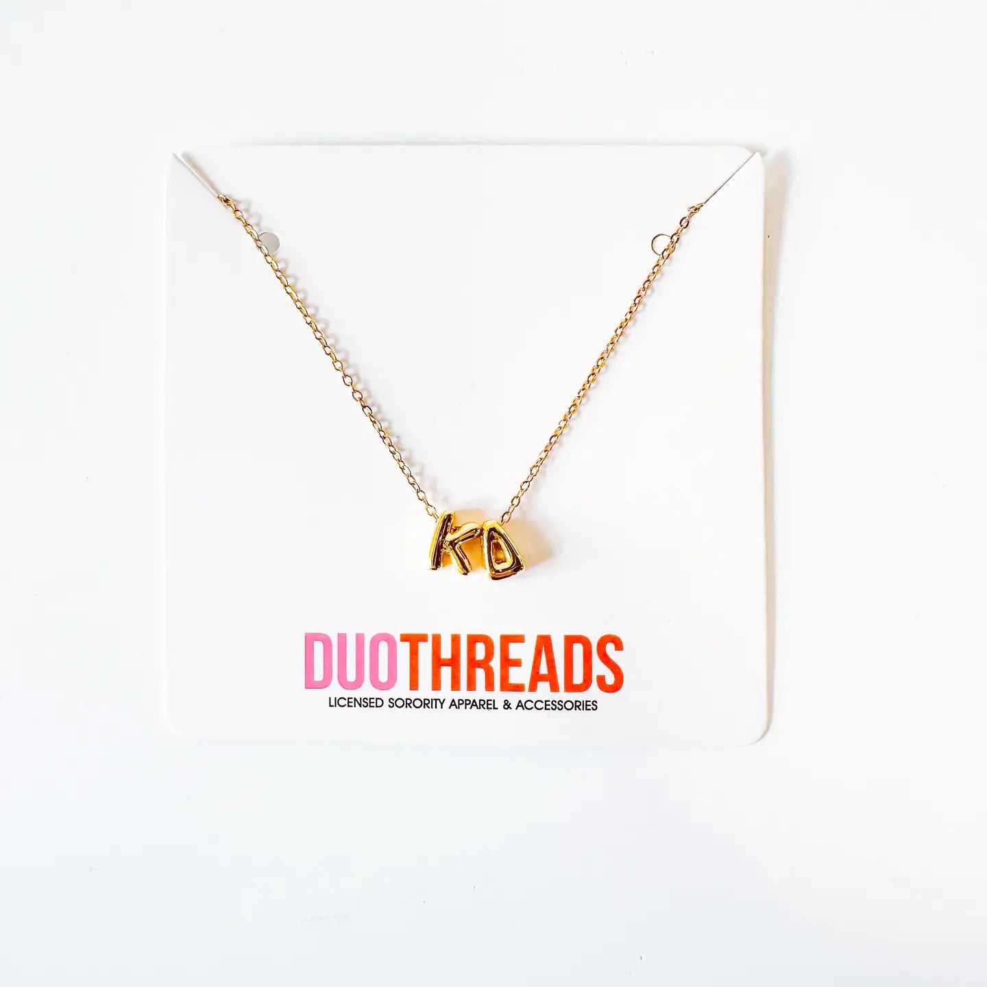 Bubble Letter Sorority Necklace | KAPPA DELTA